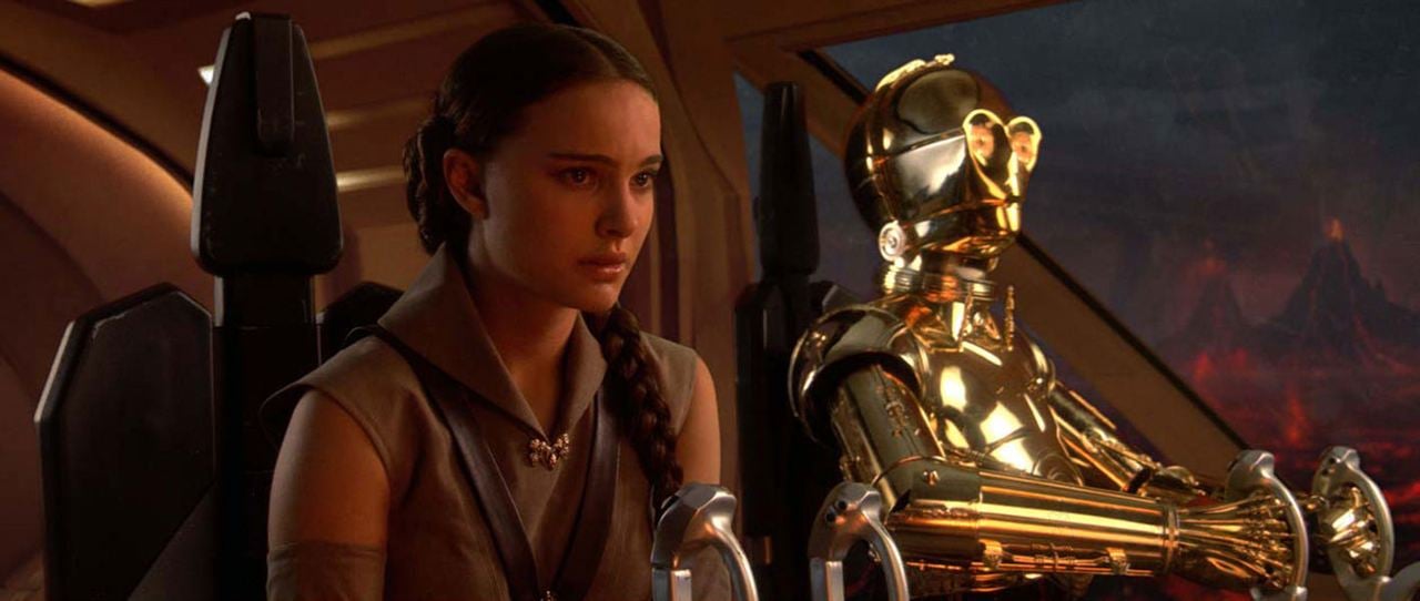 Star Wars: Episode III - Die Rache der Sith : Bild Anthony Daniels, Natalie Portman