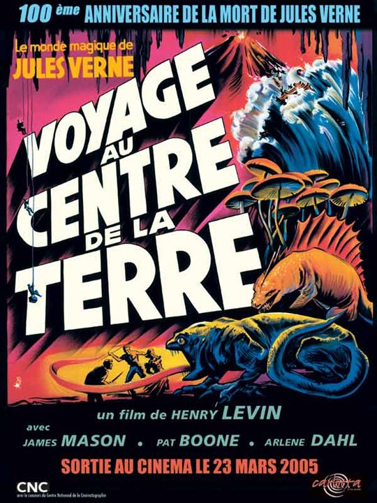 Die Reise zum Mittelpunkt der Erde : Kinoposter Henry Levin