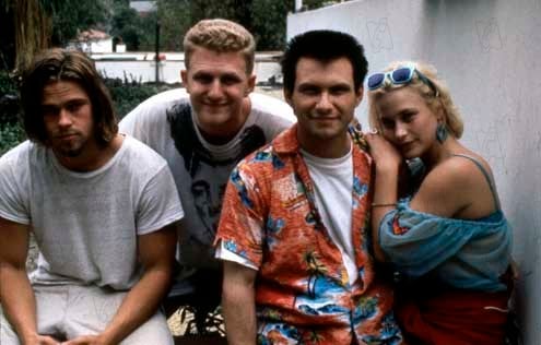 True Romance : Bild Patricia Arquette, Brad Pitt, Tony Scott, Christian Slater, Michael Rapaport