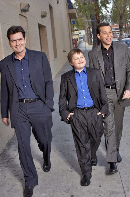 Bild Jon Cryer, Angus T. Jones, Charlie Sheen