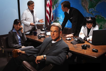 Bild Mark Harmon, David McCallum, Pauley Perrette, Michael Weatherly, Sasha Alexander