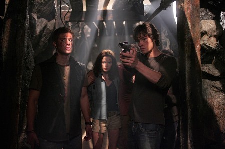 Supernatural : Bild Gina Holden, Jensen Ackles, Jared Padalecki