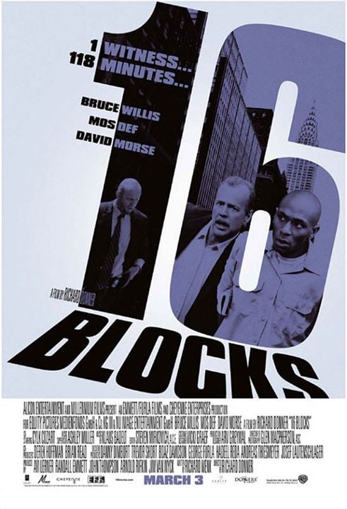 16 Blocks : Kinoposter