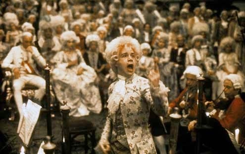 Amadeus : Bild Tom Hulce, Milos Forman