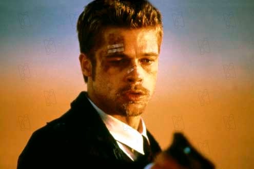 Sieben : Bild Brad Pitt, David Fincher