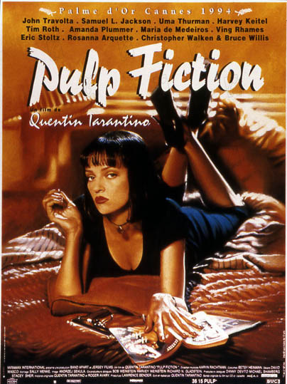 Pulp Fiction : Kinoposter Samuel L. Jackson, John Travolta, Bruce Willis