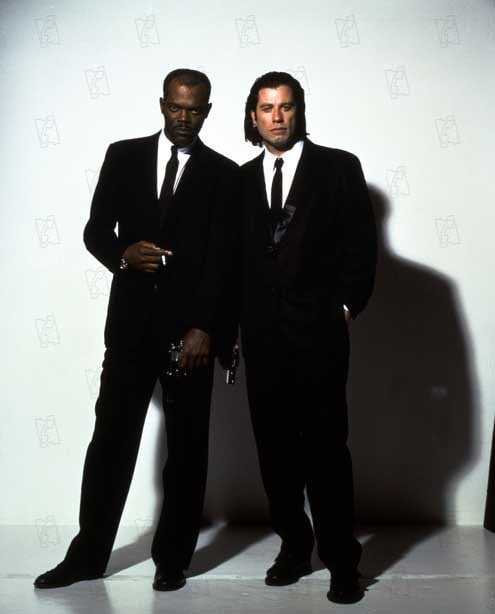 Pulp Fiction : Bild Samuel L. Jackson, Quentin Tarantino, John Travolta