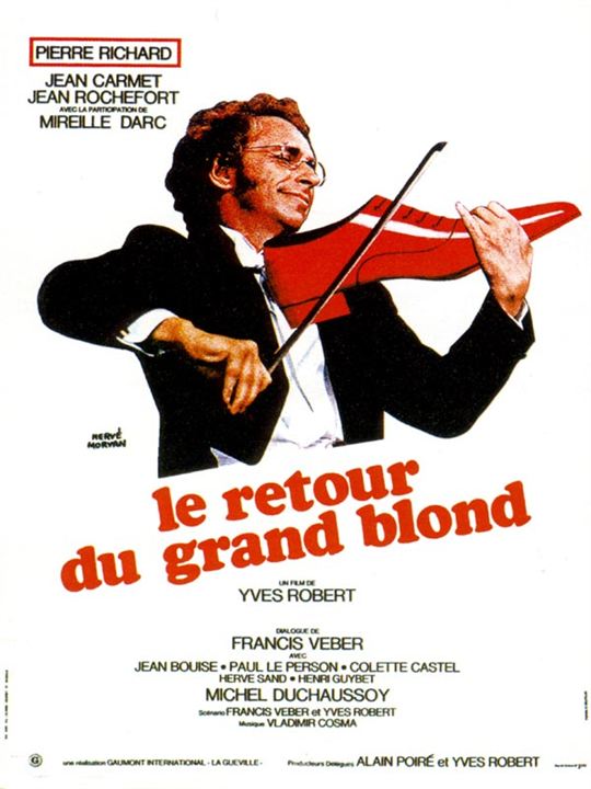 Der große Blonde kehrt zurück : Kinoposter Yves Robert