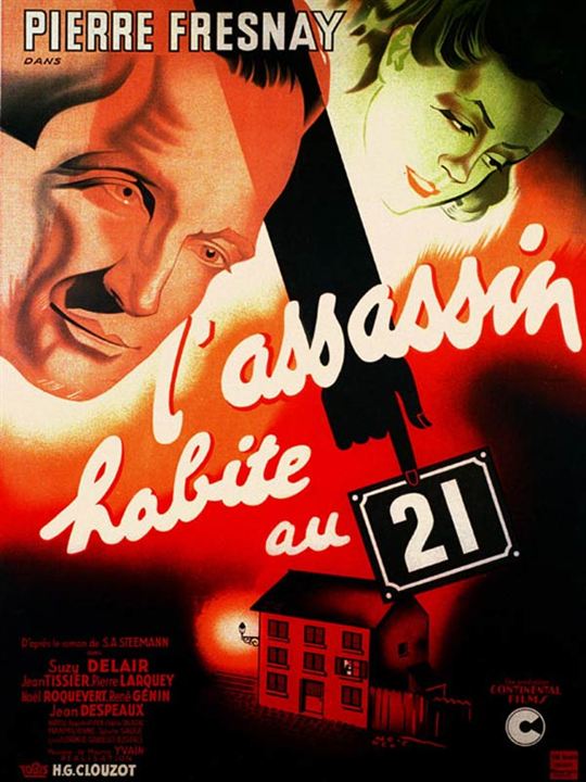 Der Mörder wohnt in Nr. 21 : Image.Type. Pierre Fresnay, Henri-Georges Clouzot, Suzy Delair