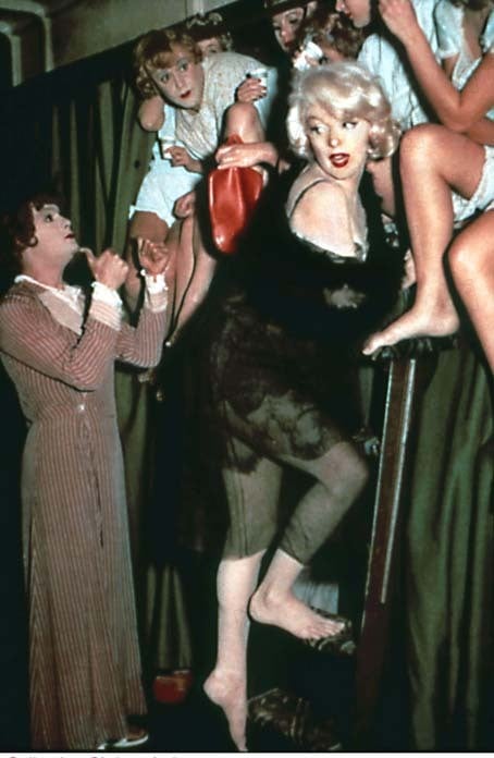 Manche mögen's heiß : Bild Marilyn Monroe, Jack Lemmon, Billy Wilder, Tony Curtis