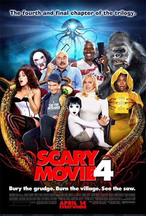 Scary Movie 4 : Kinoposter Craig Bierko, Dr. Phil, Shaquille O'Neal, David Zucker