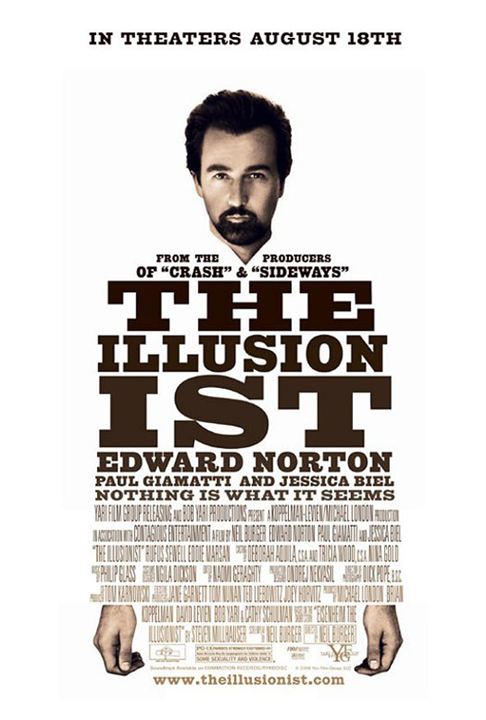 The Illusionist - Nichts ist wie es scheint : Kinoposter Edward Norton