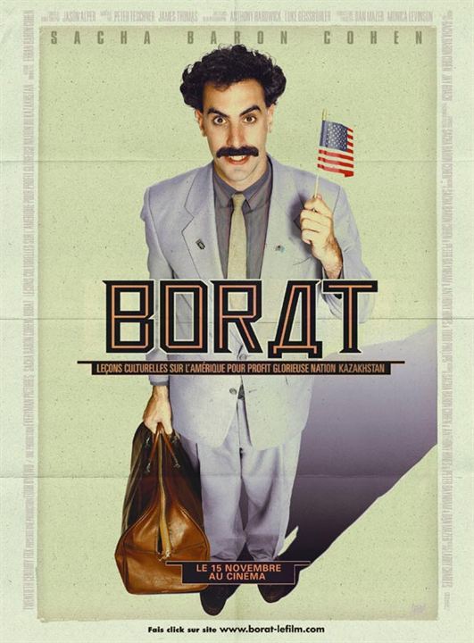 Borat - Kulturelle Lernung von Amerika um Benefiz für glorreiche Nation von Kasachstan zu machen : Kinoposter Larry Charles