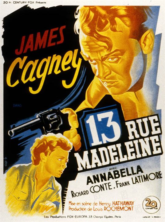 13 Rue Madeleine : Bild Richard Conte, James Cagney, Henry Hathaway