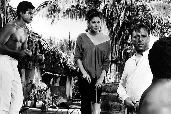 Die Nacht des Leguan : Bild Richard Burton, John Huston, Ava Gardner
