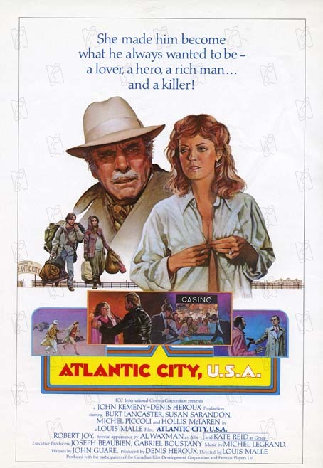Atlantic City : Bild Louis Malle, Burt Lancaster, Michel Piccoli, Susan Sarandon