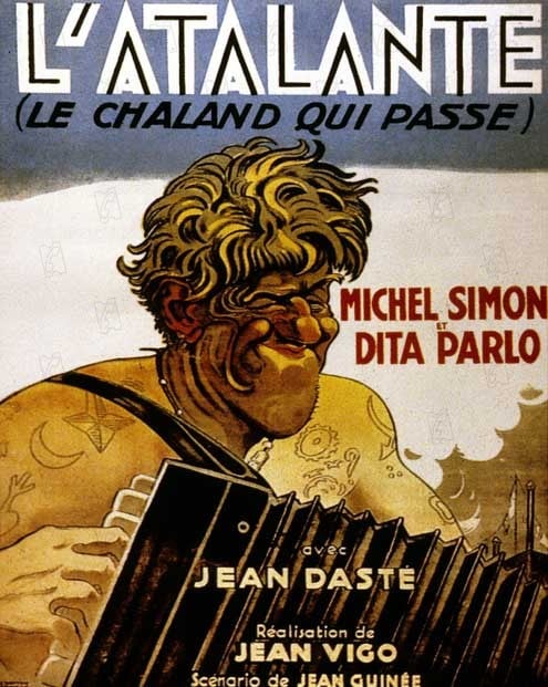 Atalante : Kinoposter Jean Vigo, Jean Dasté, Dita Parlo
