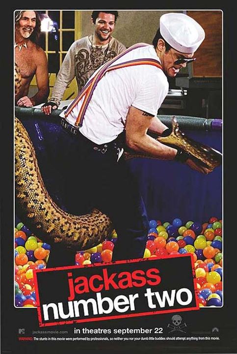 Jackass: Nummer zwei : Kinoposter Johnny Knoxville, Jeff Tremaine
