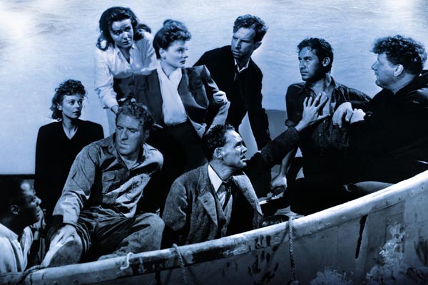 Das Rettungsboot : Bild John Hodiak, Walter Slezak, Hume Cronyn, William Bendix, Tallulah Bankhead, Mary Anderson