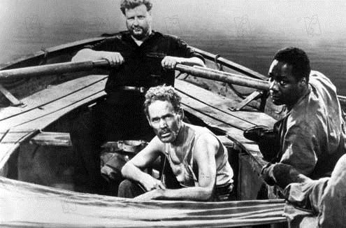 Das Rettungsboot : Bild Alfred Hitchcock, Canada Lee, Walter Slezak, Henry Hull