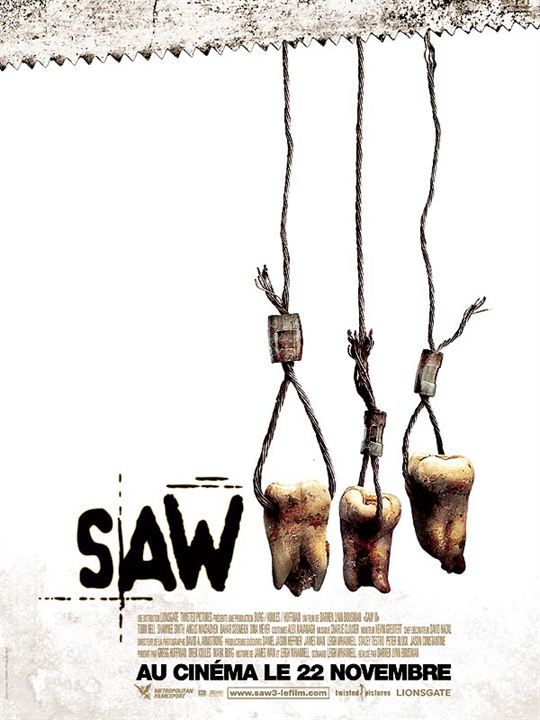 Saw III - Hast du das Leben verdient? : Kinoposter Darren Lynn Bousman
