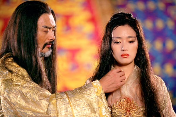 Der Fluch der goldenen Blume : Bild Gong Li, Chow Yun-Fat
