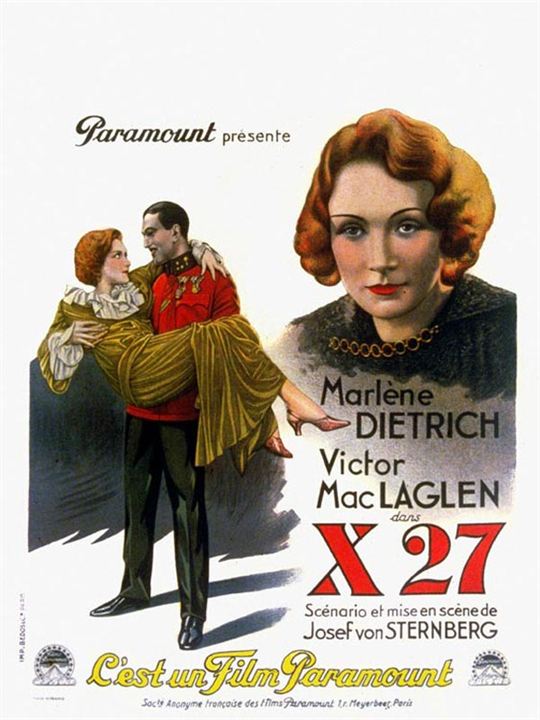X 27 : Kinoposter Victor MacLaglen, Josef von Sternberg