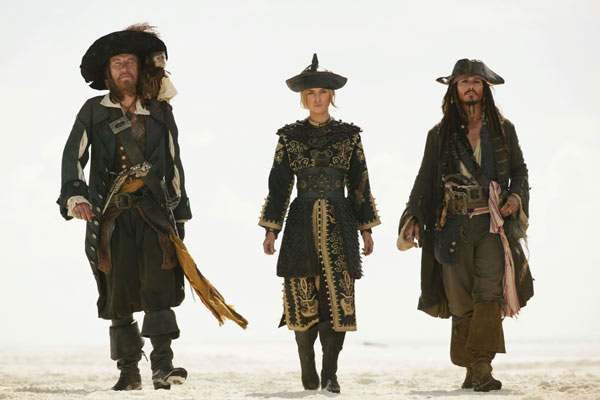 Pirates Of The Caribbean - Am Ende der Welt : Bild Keira Knightley, Johnny Depp, Geoffrey Rush