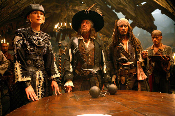 Pirates Of The Caribbean - Am Ende der Welt : Bild Johnny Depp, Geoffrey Rush, Keira Knightley