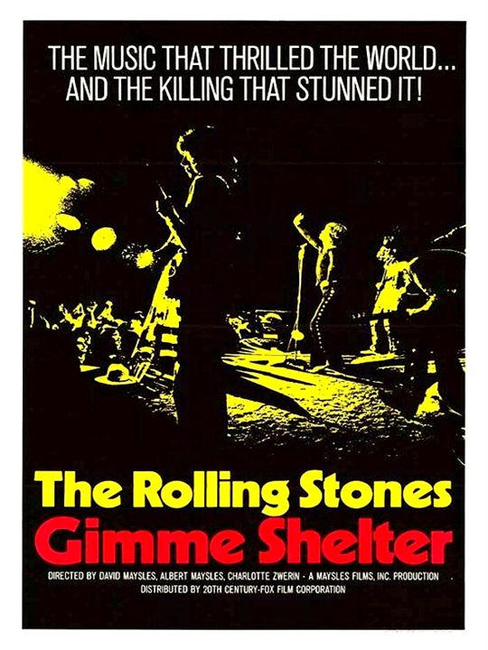 Rolling Stones on Tour: Gimme Shelter : Kinoposter