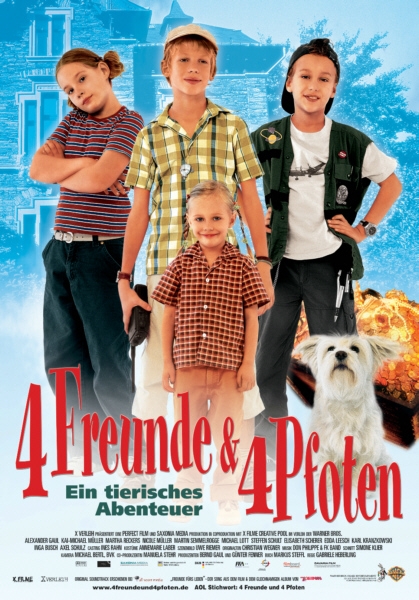 4 Freunde und 4 Pfoten : Kinoposter