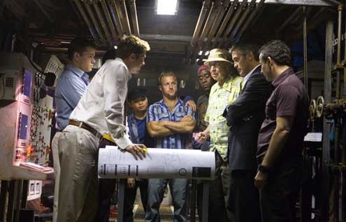 Ocean's Thirteen : Bild Steven Soderbergh, Matt Damon, Brad Pitt, George Clooney