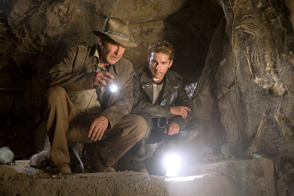 Indiana Jones und das Königreich des Kristallschädels : Bild Harrison Ford, Shia LaBeouf
