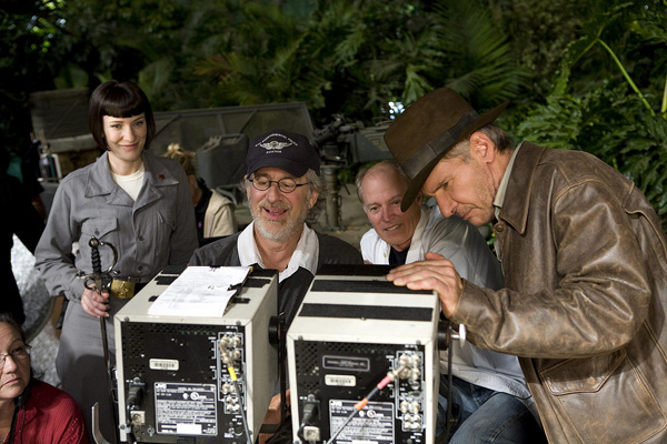 Indiana Jones und das Königreich des Kristallschädels : Bild Harrison Ford, Frank Marshall, Cate Blanchett, Steven Spielberg
