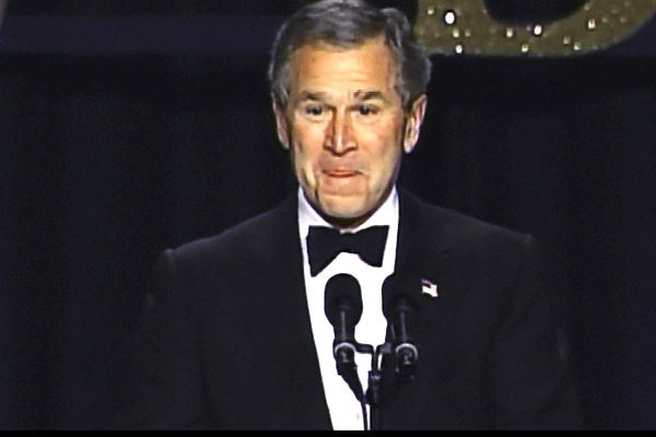 George Walker Bush in Being W. : Bild Karl Zéro, George W. Bush