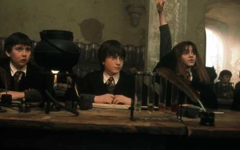 Harry Potter und der Stein der Weisen : Bild Chris Columbus, Daniel Radcliffe, Emma Watson, Matthew Lewis