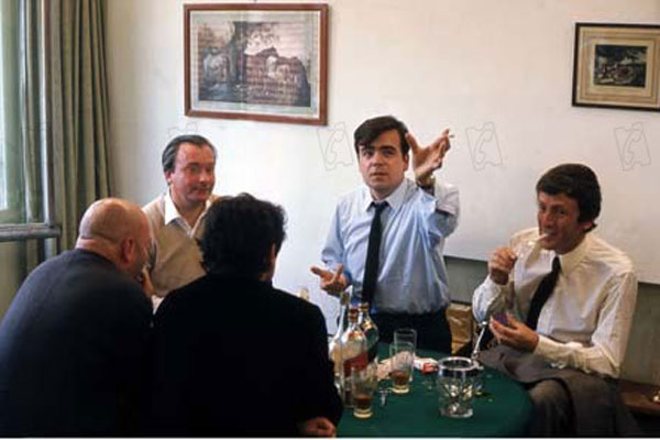 Die Braut trug schwarz : Bild Claude Rich, Michael Lonsdale, François Truffaut, Michel Bouquet