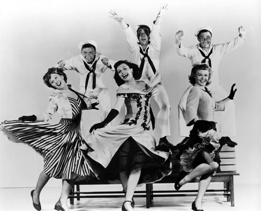 Heut' gehn wir bummeln : Bild Ann Miller, Gene Kelly, Vera-Ellen, Jules Munshin, Betty Garrett, Frank Sinatra