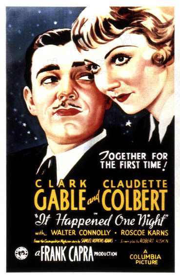 Es geschah in einer Nacht : Bild Frank Capra, Claudette Colbert, Clark Gable