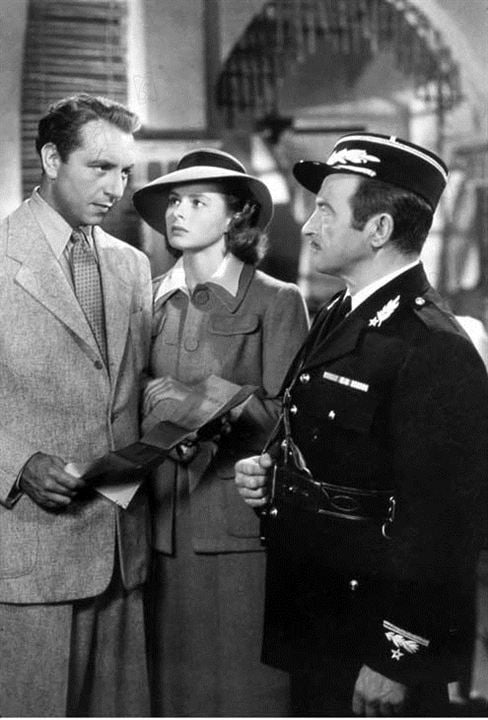 Casablanca : Bild Claude Rains, Ingrid Bergman, Michael Curtiz, Paul Henreid
