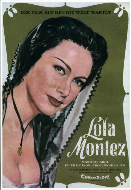 Lola Montez : Bild Peter Ustinov, Max Ophüls