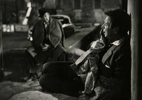 Der Schwindler : Bild Richard Basehart, Federico Fellini