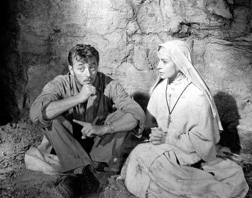 Der Seemann und die Nonne : Bild John Huston, Robert Mitchum, Deborah Kerr