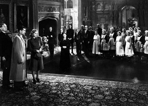 Rebecca : Bild Alfred Hitchcock, Joan Fontaine, Dame Judith Anderson, Laurence Olivier
