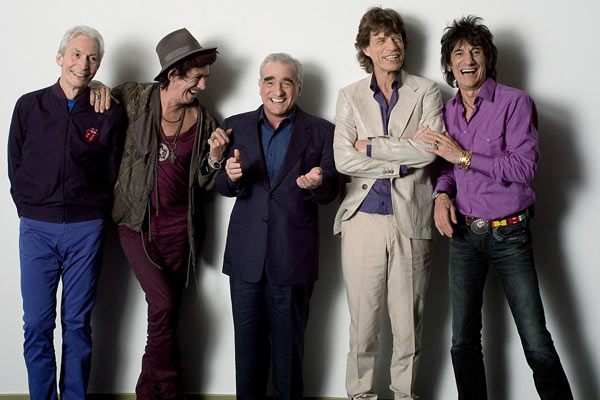 Shine a Light : Bild Martin Scorsese, Mick Jagger, Keith Richards, Charlie Watts, Ron Wood