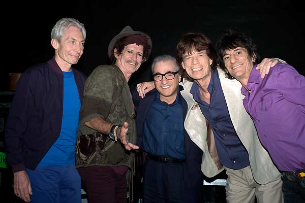Shine a Light : Bild Mick Jagger, Keith Richards, Charlie Watts, Ron Wood, Martin Scorsese
