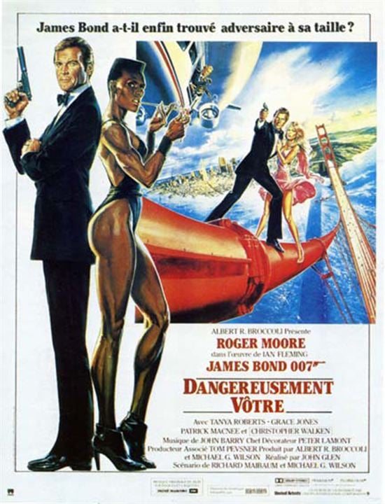 James Bond 007 - Im Angesicht des Todes : Kinoposter Grace Jones, John Glen