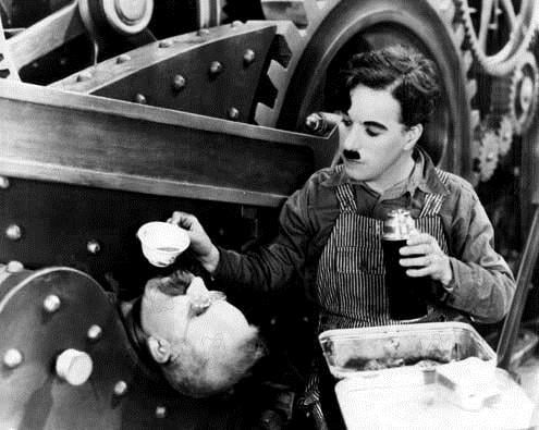 Moderne Zeiten : Bild Chester Conklin, Charles Chaplin