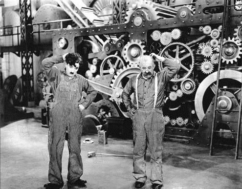 Moderne Zeiten : Bild Chester Conklin, Charles Chaplin
