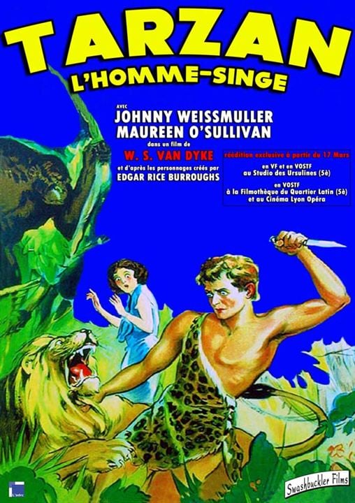 Tarzan, der Affenmensch : Kinoposter